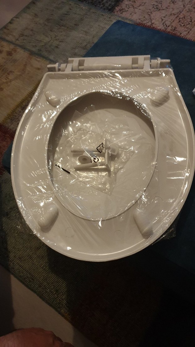 dnc Beyaz Baskılı Plastik Klozet Kapağı - Görsel 4