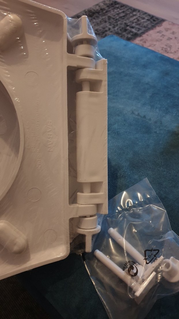 dnc Beyaz Baskılı Plastik Klozet Kapağı - Görsel 3