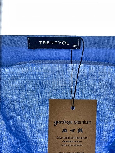 38 Beden mavi Renk Trendyol & Milla Bluz %70 İndirimli.