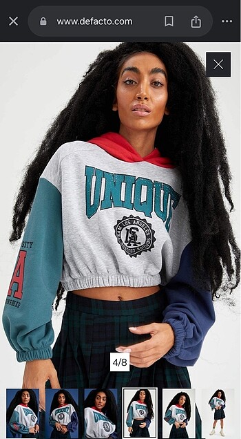 Defacto Defacto Kısa Sweatshirt