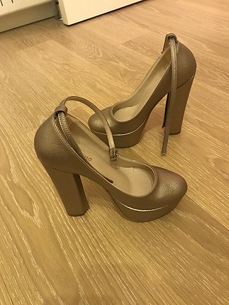 36 Beden kahverengi Renk Dolgu topuklu ayakkabı