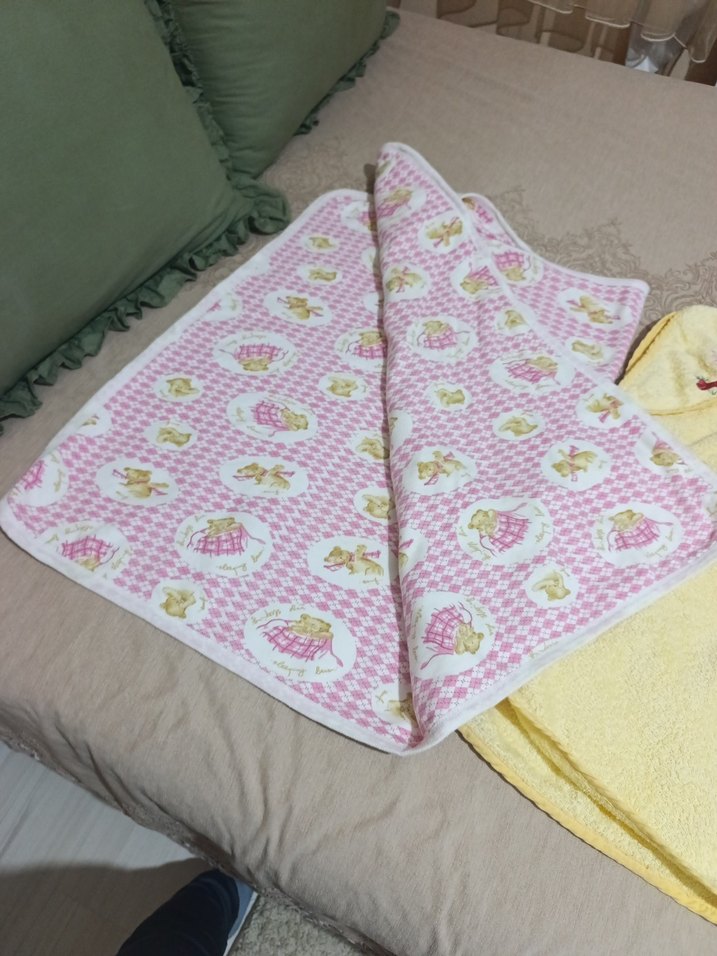 Kız Çocukları İçin Pembe Pastel Bornoz ve Havlu 2 aded - Görsel 5