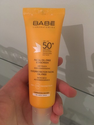 Babe 50+ yüz için yağsız güneş kremi