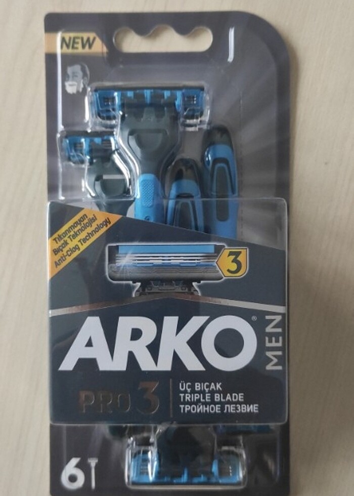 Arko men pro 3 tıraş bıçağı  6 lı - Görsel 2