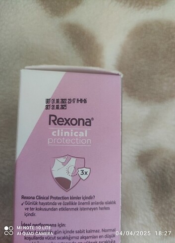 Rexona clinical deodorant - Görsel 2