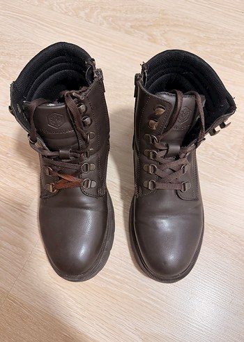 Lumberjack Koyu Kahverengi Deri Bilek Bot