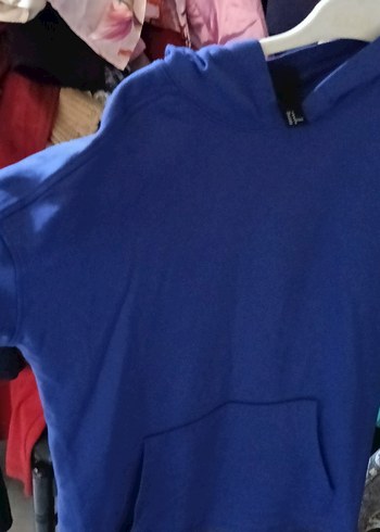 Mavi Baskılı Tişört, Kısa Kollu, Salaş - Görsel 2