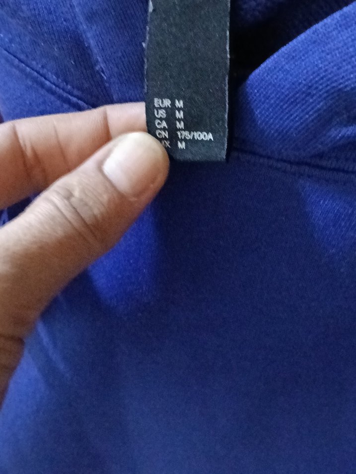 Mavi Baskılı Tişört, Kısa Kollu, Salaş - Görsel 3