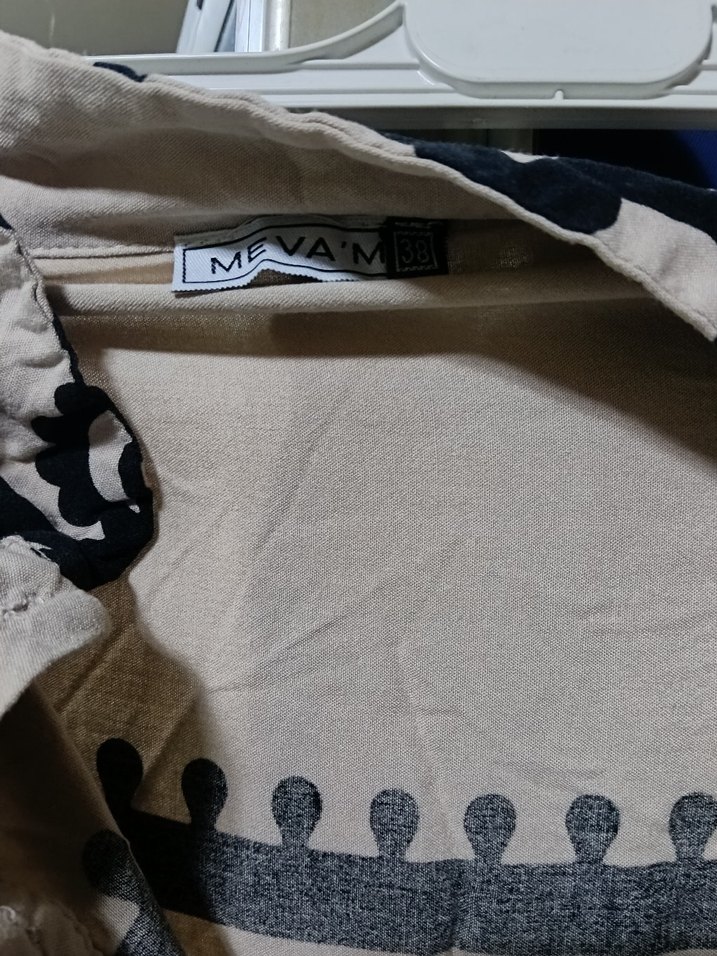 Nakışlı V Yaka Bohem Uzun Elbise - Görsel 2