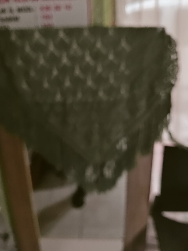 Dantel Detaylı Yeşil Kadın Şal - Görsel 3