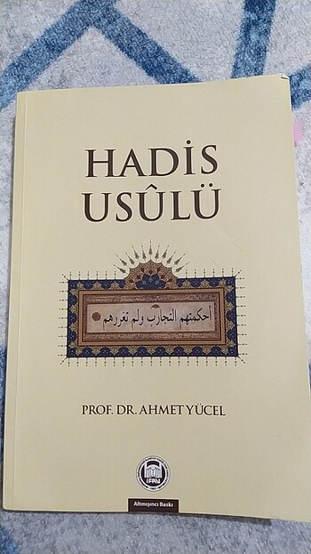 Hadis usulü Ahmet Yücel 