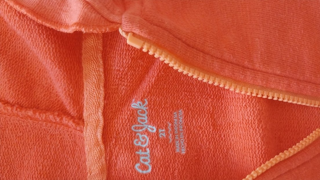 Kız Çocuk Pembe Kapüşonlu Fermuarlı Sweatshirt - Görsel 2