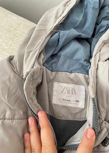 Düğmeli Gri Erkek Çocuk Mont - Görsel 2