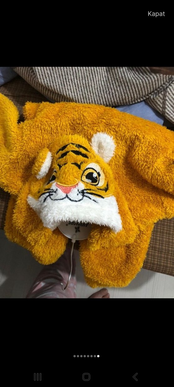 Sarı Leopar Desenli Bebek Tulumu - Görsel 2