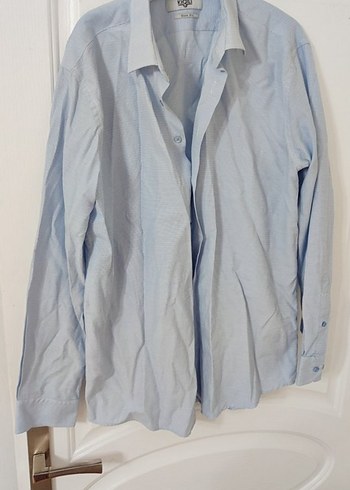 Gri Keten Erkek Uzun Kollu Gömlek - Görsel 2