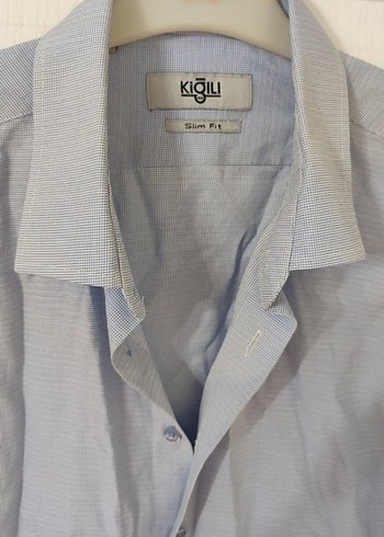 Gri Keten Erkek Uzun Kollu Gömlek - Görsel 4