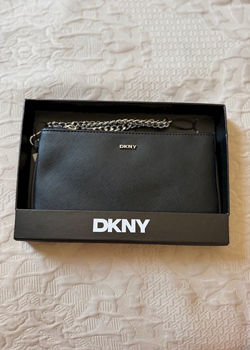 DKNY Siyah Minimalist Cuzdan