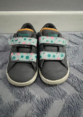 Gri kız çocuk puma  Spor Ayakkabı - Görsel 5