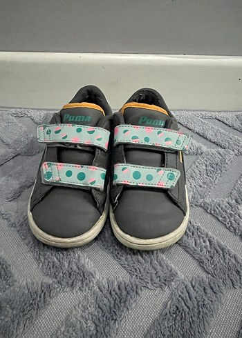 Gri kız çocuk puma  Spor Ayakkabı - Görsel 6