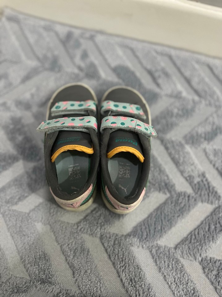 Gri kız çocuk puma  Spor Ayakkabı - Görsel 3