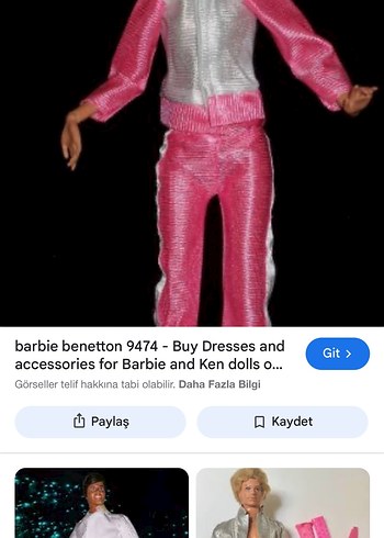 Barbie Erkek Kıyafeti