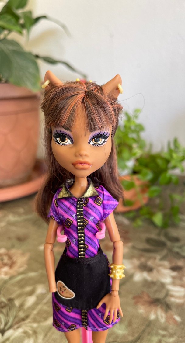 Monster High Mor Kız Bebek - Görsel 2