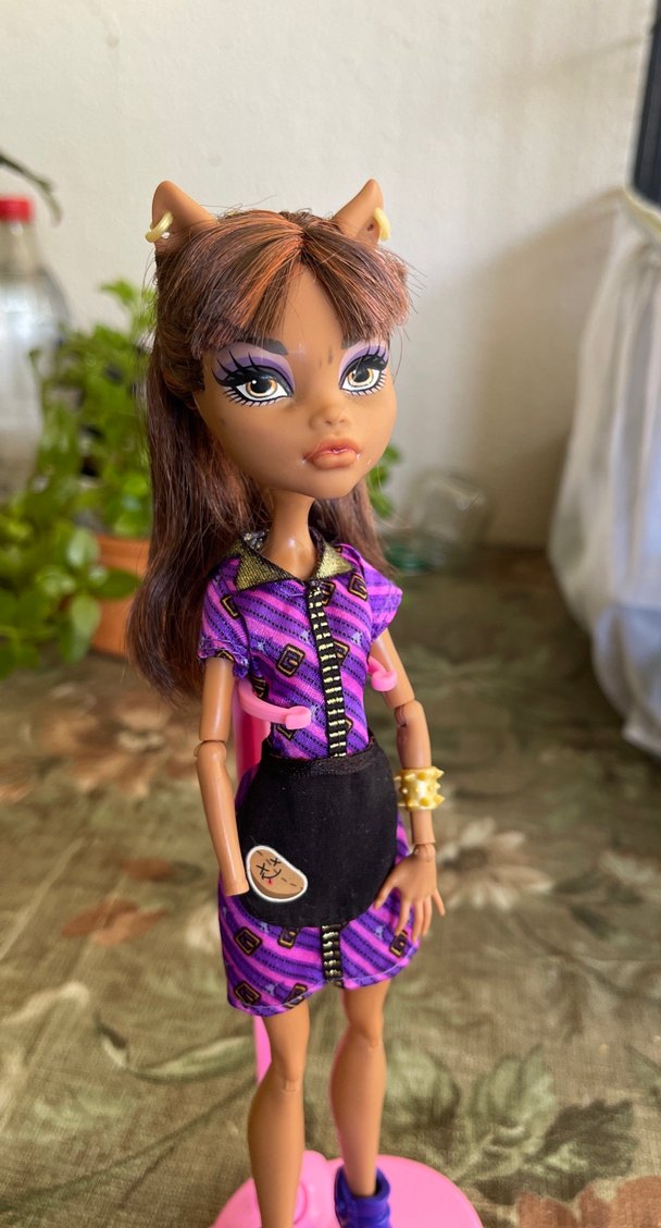 Monster High Mor Kız Bebek - Görsel 5