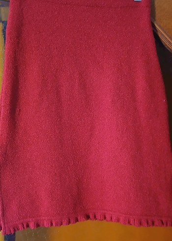 Diğer Bordo Midi kışlık Etek