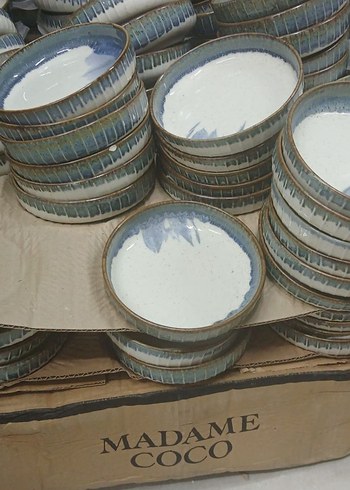 Mavi Gri Batik Desenli çerezlik Tabak - Görsel 2