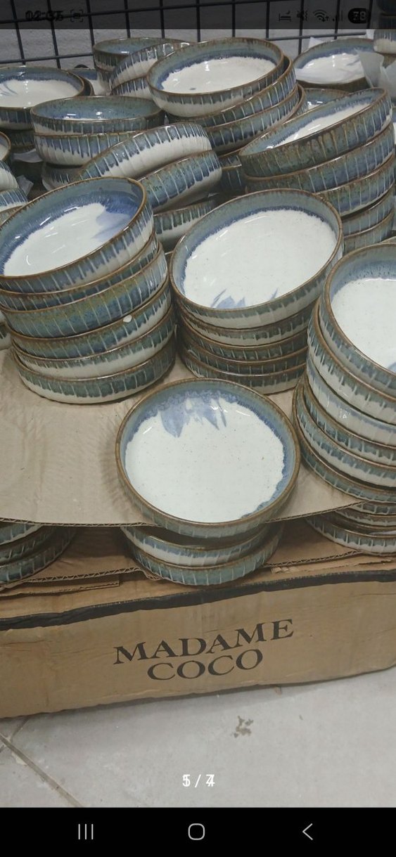 Mavi Gri Batik Desenli çerezlik Tabak - Görsel 2