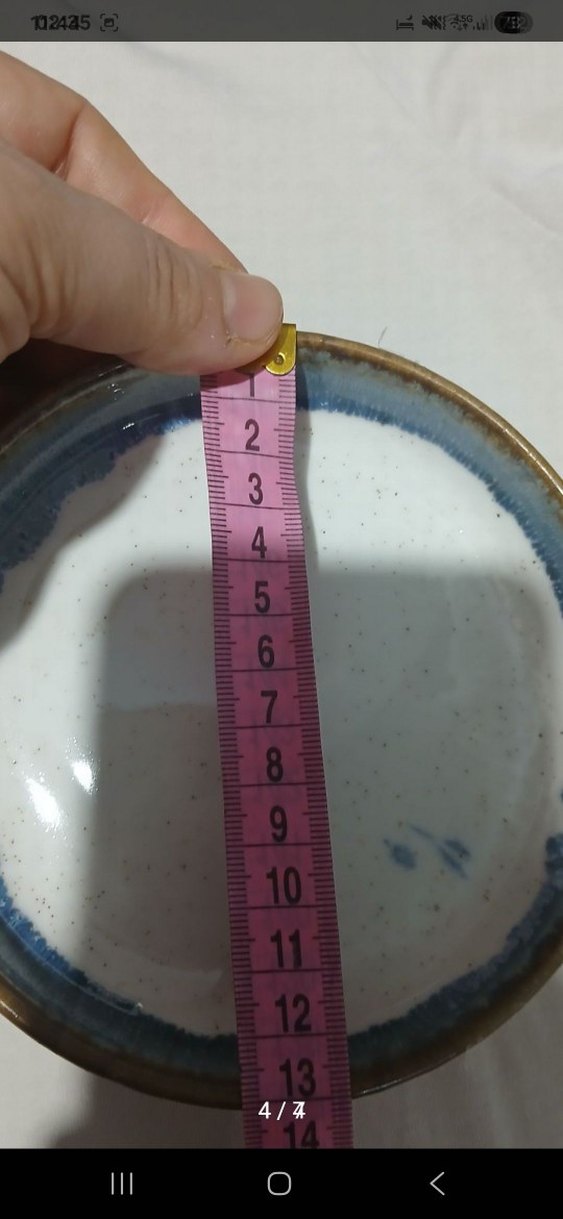 Mavi Gri Batik Desenli çerezlik Tabak - Görsel 3