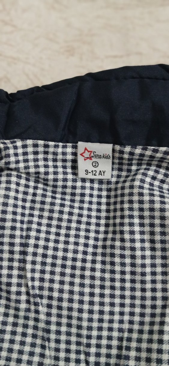 Nakışlı lacivert Kız Çocuk Yeleği - Görsel 3