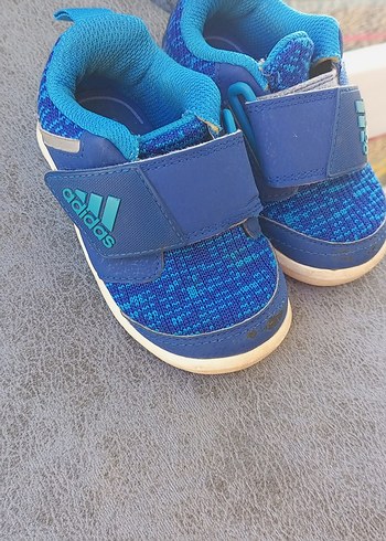 20 Beden Erkek Çocuk Mavi Adidas Cırtlı Spor Ayakkabı