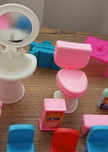 Beden Renkli Mini Oyuncak Banyo Seti