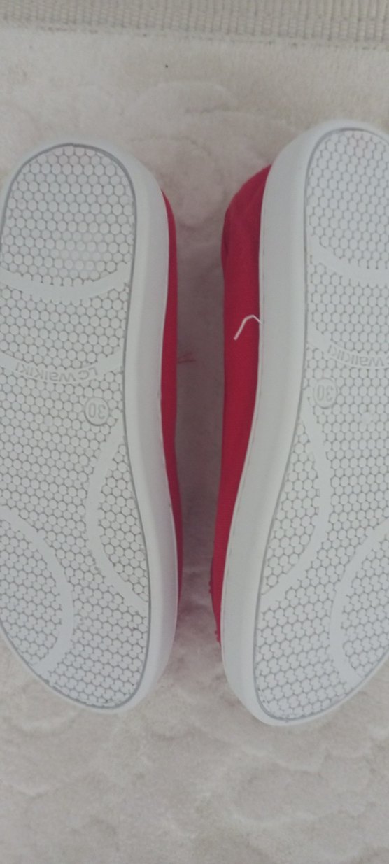 Kırmızı Fiyonklu Kız Çocuk Babet - Görsel 4