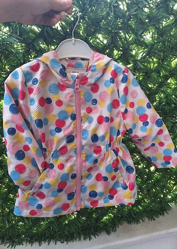 LC Waikiki Renkli Desenli Kız Çocuk Yağmurluk