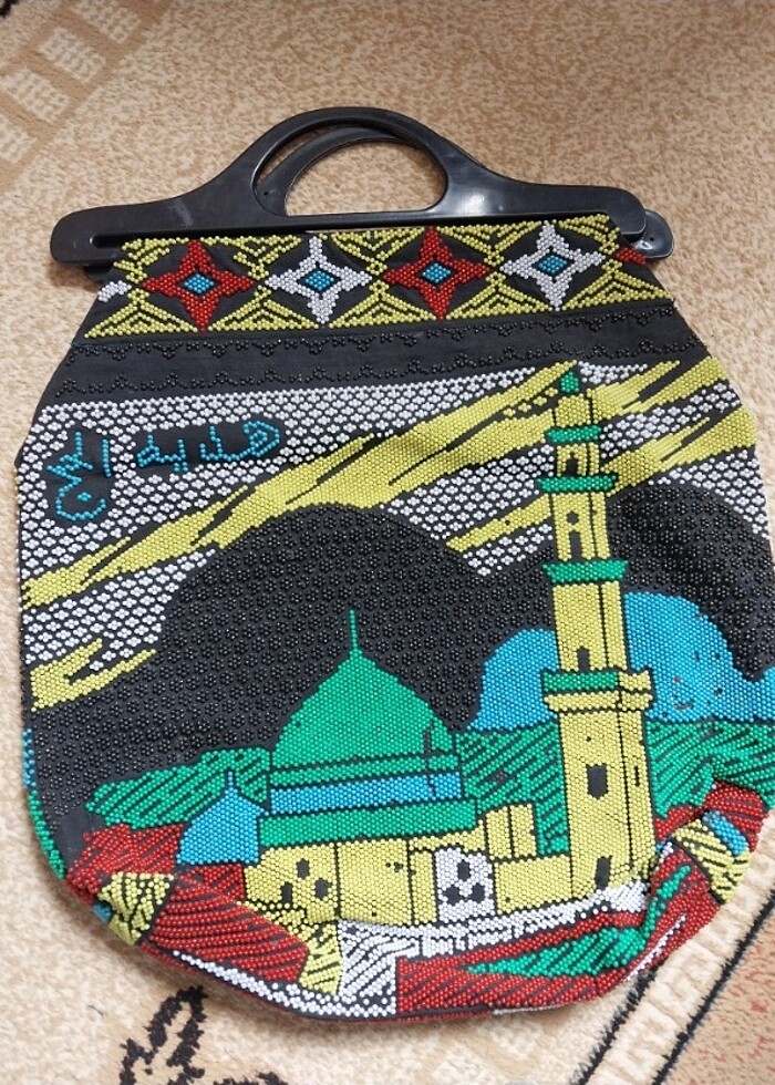 Nostalji Boncuklu çanta - Görsel 3