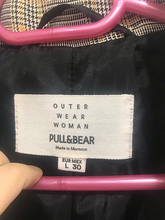 Pull bear ekose ceket 3 4 defa anca giyildi dedirmişiz