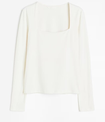 xs Beden H&M kare yaka bluz