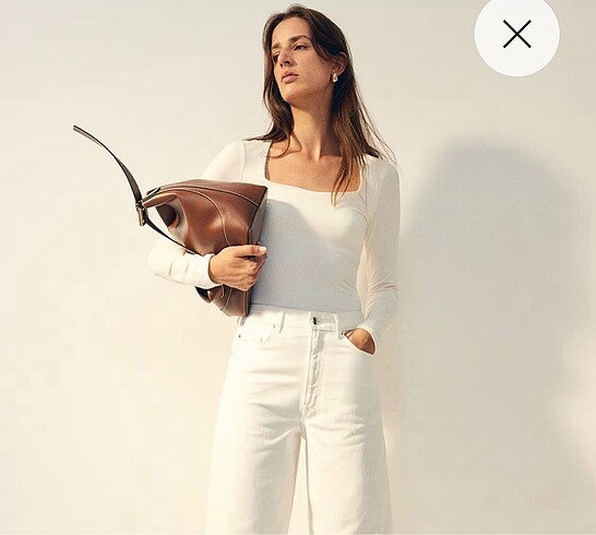 H&M H&M kare yaka bluz