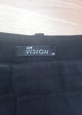 44 Beden Kadın Siyah Kumaş Pantolon, Normal Boy, Tokalı