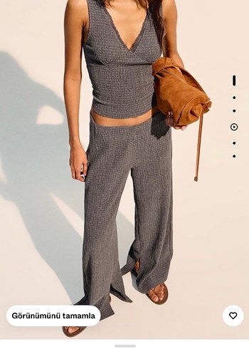 Bershka dokulu pantolon