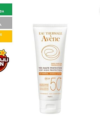 avene gunes kremi