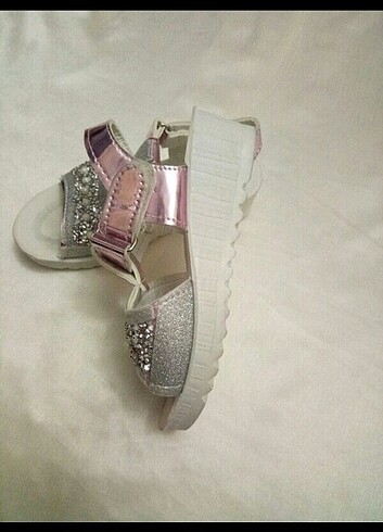 29 Beden gri Renk MISS SANDALS Kız Çocuk Sandelet 