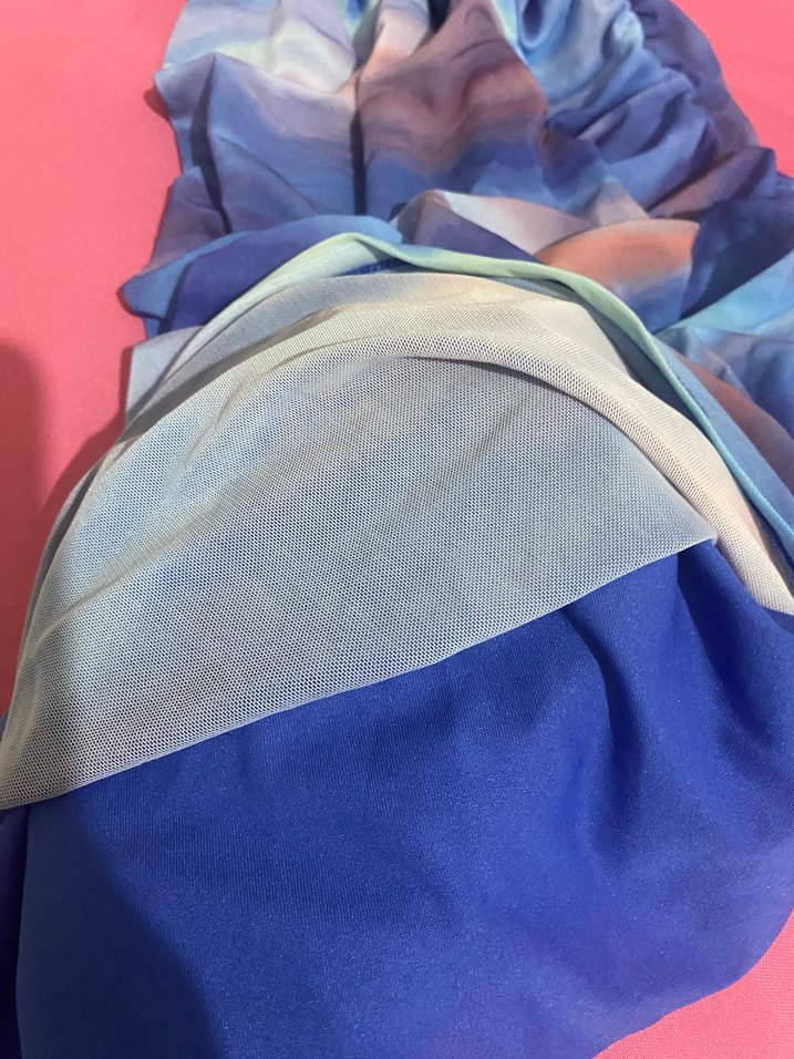 Midi iç astarlı pastel renkli elbise - Görsel 4