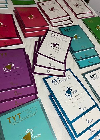 345 ALL STAR YKS TYT&AYT tüm dersler ders,test kitap seti - Görsel 4