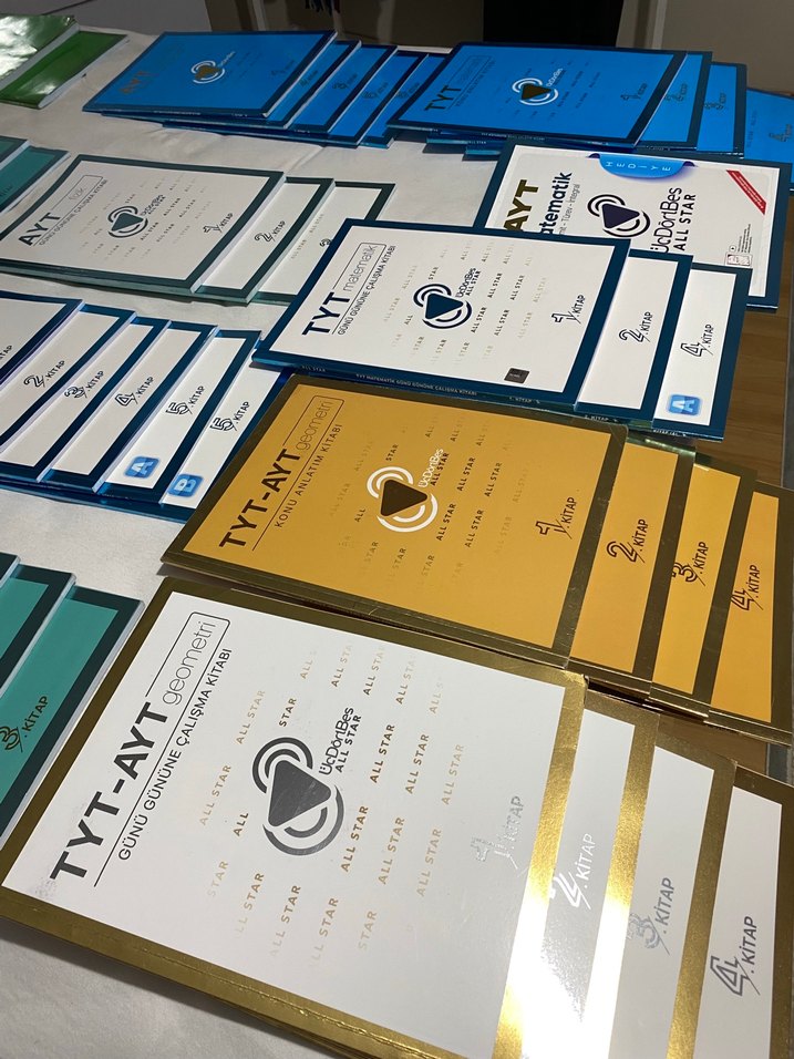 345 ALL STAR YKS TYT&AYT tüm dersler ders,test kitap seti - Görsel 2