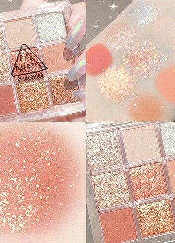 Beden Kore far paleti glitter