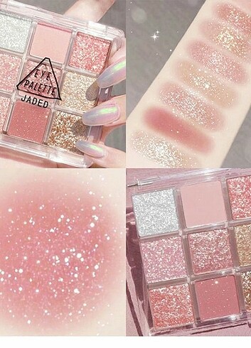 Beden Renk Kore far paleti glitter