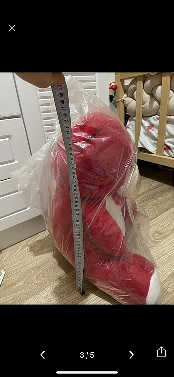 Kırmızı Peluş Ayı - Görsel 3